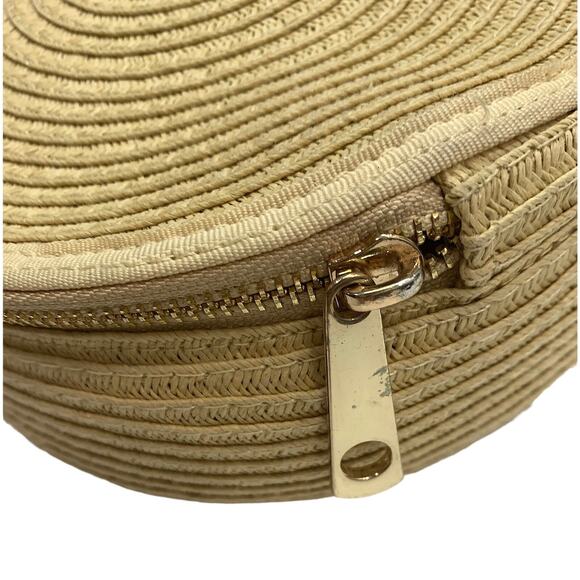 Y2K Bohemian Round Woven Natural Straw Shoulder Bag - Picture 8 of 10